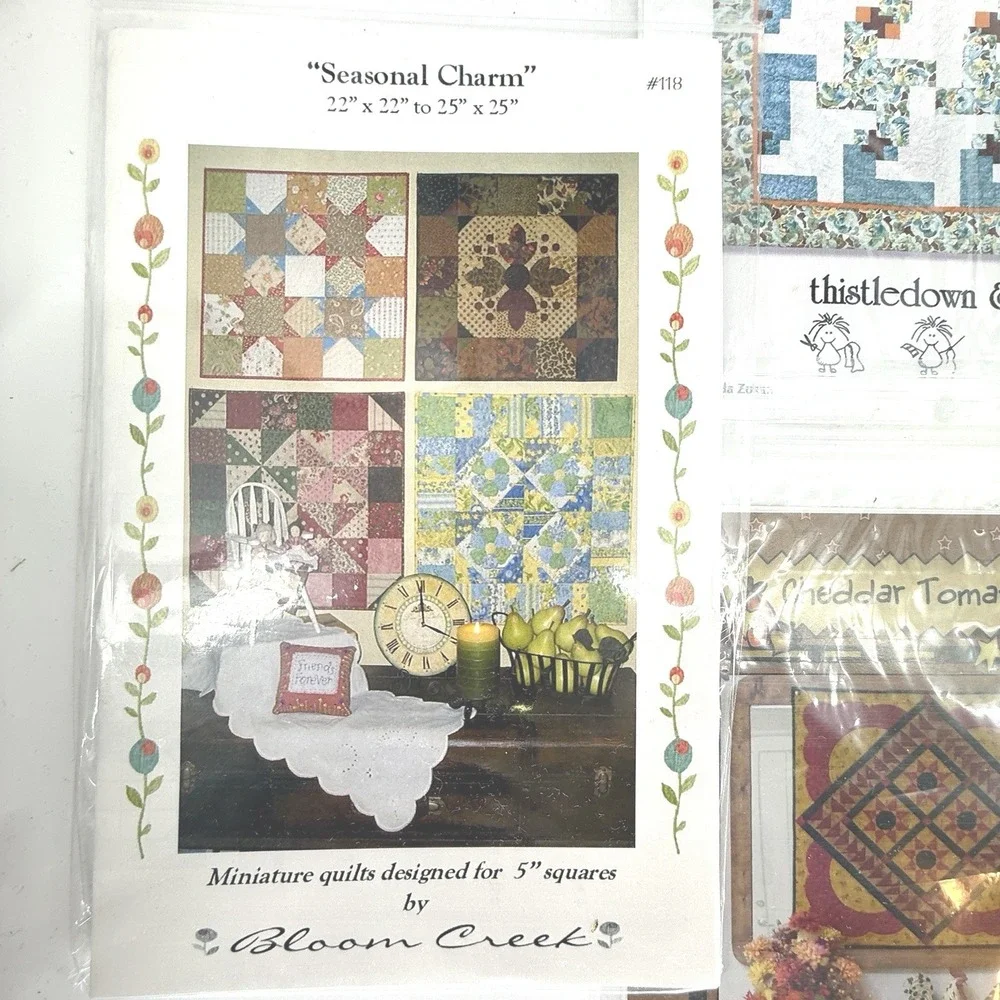 Lot‎ of 7 Crafts Patterns QUILTING Quilts Vintage Unused Mix